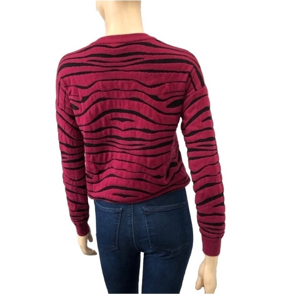 T/O sweater tigers print red,black size:S - Picture 2 of 14